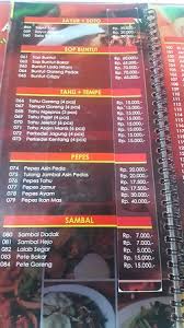 81, tasikmalaya 46132 indonesia +62 265 7080209 + tambah situs web + tambahkan jam operasinal. Daftar Menu Picture Of Saung Pengkolan Bandung Tripadvisor