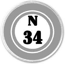 Tablas positivas y explosivas del espectacular. Amazon Com N 34 N34 Bingo Ball 3 Sew Iron On Patch Game Hobby Number Board Lucky Clothing