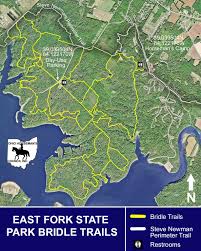 Amenities at the campground include a shower house, restrooms, drinking water, and a dump station. East Fork State Park Ohio Horseman S Council Inc