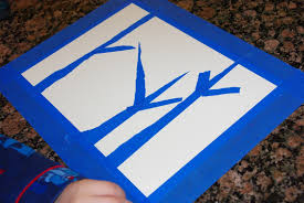 .watercolors, you can easily diy your own with food coloring, baking soda, corn starch, corn syrup, and vinegar. Kids Art Watercolor Winter Trees Happiness Is Homemade