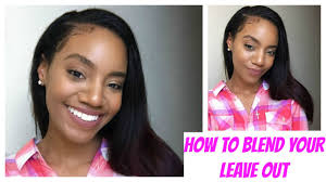 This mimics the look of your natural hair, making the extensions undetectable once applied. How To Blend Natural Hair With Straight Weave Youtube