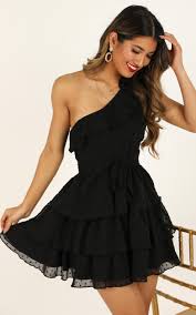 Darling I Am A Daydream Dress In Black Showpo Black Dress Fashion Simple Black Dress