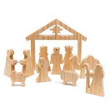 Affordable and search from millions of royalty free images, photos representation of a christmas nativity scene with the small figures of baby jesus, mary. Tiny Decorative Wooden Nativity Manger Scene W Mary And Joseph New Collectibles Christmas Current 1991 Now