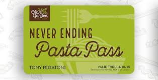 How much is olive garden pasta pass. Olive Garden S Never Ending Pasta Pass Goes On Sale At Noon Cbs Denver