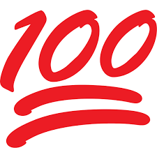 You can't do %100 because out of 100 100 doesn't make sense. 100 Emoji Icons Png Free Png And Icons Downloads