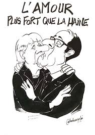 L Amour Est Plus Fort Que La Haine Hollande Merkel Pour Charlie Hebdo Jesuischarlie