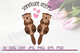 Download otter svg, silhouette cut file (715102) today! Free Otters Svg Otters Dxf Cuttable File Crafter File