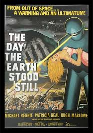Black And White Movie Posters Vintage Custom Framed Vintage Movie Poster Of The Day The Earth Stood Still A 1951 Black And White S Movie Posters Vintage Science Fiction Movie Posters Movie Posters