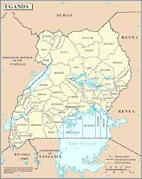 Uganda is divided into 111 districts and one city (the capital city of kampala), which are grouped into four administrative regions. Uganda Map