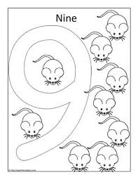 2021 new year greeting card. Color The Number 9 Worksheets