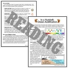 Climate Change Worksheet Reading Carbon Dioxide And Ocean Acidification Earth Science Resources Informational Text Ocean Acidification
