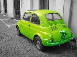 Small Enough To Get Around Bright Enough Not To Miss Cute Cars Fiat 500 Green Car