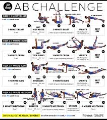 30 day ab challenge calendar last trimmedandtoned