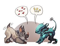 Valkyr And Kubrow Warframe Art Fire Art Art