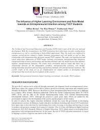Pelan lokasi ke pejabat mara daerah seberang perai. Pdf The Influence Of Higher Learning Environment And Role Model Towards An Entrepreneurial Intention Among Tvet Students