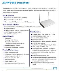 If none of the passwords below work for you then you have 2 options here is a list of all known zte passwords and the router they were discovered on. Original New Black Zte Zxhn F668 Gpon Onu Ont Zte F668 With Wifi Catv Buy Ont Zte F668 Zte F668 Zte F668 Onu Product On Alibaba Com