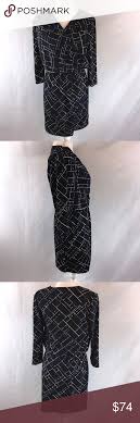 White House Black Market Long Sleeve Dress New White House Black Market Black Blue White Long Sle White Long Sleeve Wrap Dress Long Sleeve Wrap Dress New Dress