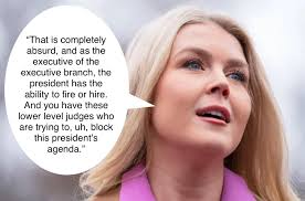 White House press secretary Karoline Leavitt said