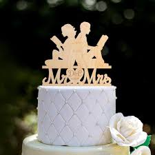 Custom wedding cake toppers, handmade wedding cake toppers created just for the two of you, bride and groom toppers, animals, birds, pets and more! Love In The Library Cake Topper For Bookworms Emmaline Bride