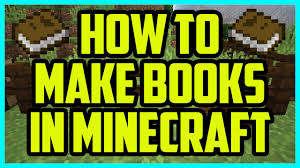 How To Make A Book In Minecraft 1 10 2016 Pc Quick Easy Minecraft Pc Tutorial Books Youtube