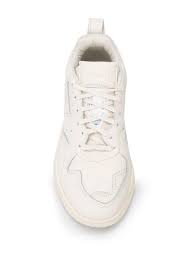 White chunky sole sneakers with white laces. Adidas Leather Chunky Sole Sneakers In White Lyst