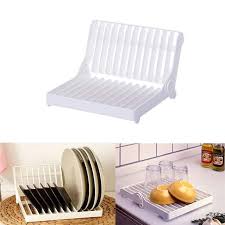 Buy plate racks and get the best deals at the lowest prices on ebay! Dish Drying Rack Plastic 12 Slots Folding Dish Drying Drainer Plate Rack Organizer White Walmart Com Walmart Com