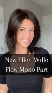 🖤What do you think of the new Flow by Ellen Wille?! Here is all you need  to know: 🖤low density 🖤no permatease 🖤heat friendly synthetic fiber  🖤left monofilament part 🖤extended lace front
