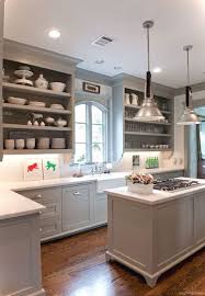 blue gray kitchen cabinets, grey kitchen