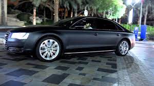 This is the new audi a8. Matte Black Audi A8l 2012 Dubai Marina Youtube