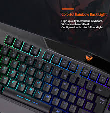 How do you make an apple computer's keyboard rainbow? Meetion C510 Backlit Rainbow Gaming Keyboard And Mouse Combo