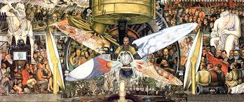 The placements of the subjects are closelytogether in this piece; Man At The Crossroads Wikipedia