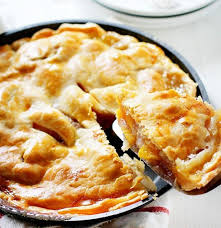 A Perfectly Baked And Delicious Peach Pie With A Piece Headed For My Plate Peach Recipe Peach Pie Recipes Peach Pie