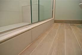 Beautify Bathroom With Wood Plank Tile Wood Baseboard Vinyl Plank Flooring Tile Baseboard