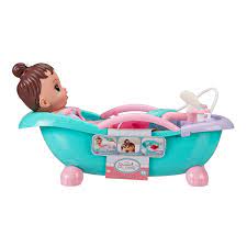 Nickelodeon shimmer and shine hooded towel wrap for bath, pool and beach. My Sweet Love Soft Baby Doll And Motorized Bathtub Set 3 Pieces Walmart Com Walmart Com