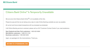 Whatever your focus is for 2021, we are here to help. Mobile Online Banking Services Restored For Citizens Bank Customers After Technical Issue Boston 25 News