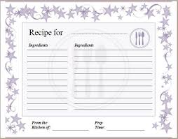 Blank Recipe Card Template Formal Word Templates Recipe Cards Template Recipe Cards Recipe Cards Printable Free