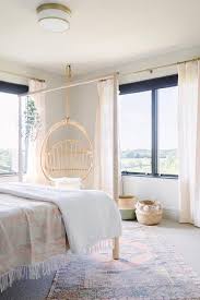 Pumpkin chair with stand, red. Anthropologie Woven Hanging Chair Transitional Bedroom