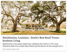 The new orleans museum of art offers a free audio tour of the sculpture garden, which is 19. Natchitoches Louisiana Best Small Towns By Southern Living Magazine Natchitoches Parish Journal