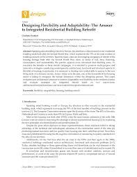 Pdf Designing Flexibility And Adaptability The Answer To Integrated Residential Building Retrofit