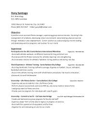 Personal Group Fitness Trainer Resume Cv
