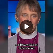 Right Rev. Mariann Edgar Budde, the Episcopal bishop of Washington, j...