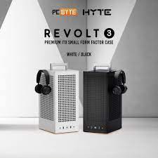 PCByte Malaysia - PCByte NEW: HYTE Revolt 3 Premium ITX Casing REVOLT 3 ITX  case supports most full-size graphic cards without the riser cable. The  tool-free side panels give easy access to