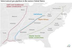 natural gas pipeline capacity to south central region and