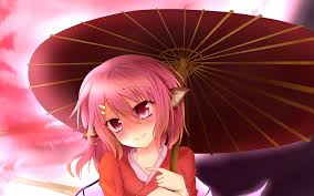 Aliases anime girl, group of anime girls, manga girls. Wallpaper Pink Hair Anime Girl Elf Umbrella 2880x1800 Hd Picture Image