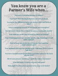 The Farmer's Wife: You Know You Are A Farmer's Wife When.... part 2