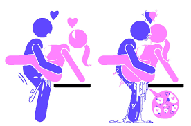 4chan, warning sign person, anonymous artist, big breasts, blue body - R-34 .XYZ