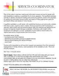 Start a free workable trial and post your ad on the most popular job boards today. Services Coordinator Job Description