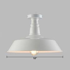 white barn ceiling lamp retro style