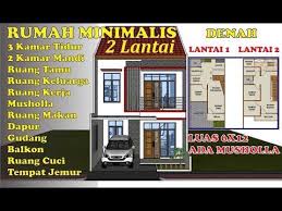 Desain rumah 5x10 2 lantai ini memiliki desain rumah kecil tapi elegan, terlihat dari tatanan interior dan konsep yang dipakai Desain Rumah Kost 6x10 2 Lantai Desain Rumah Idaman