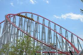 Nagashima Spa Land Steel Dragon 2000 Roller Coaster Park Spa
